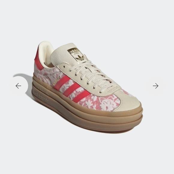 Adidas Gazelle Bold Red and White Sneakers - Picture 17 of 17